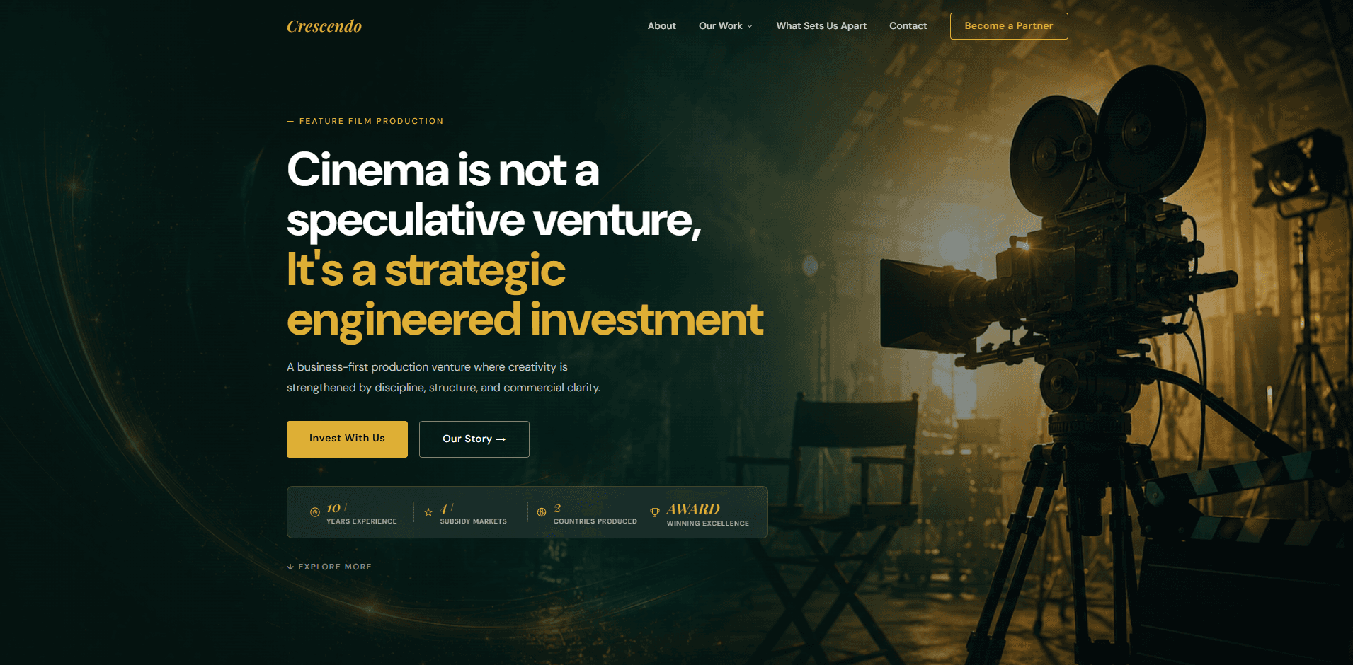 Crescendo Capital — Film Investment Platform