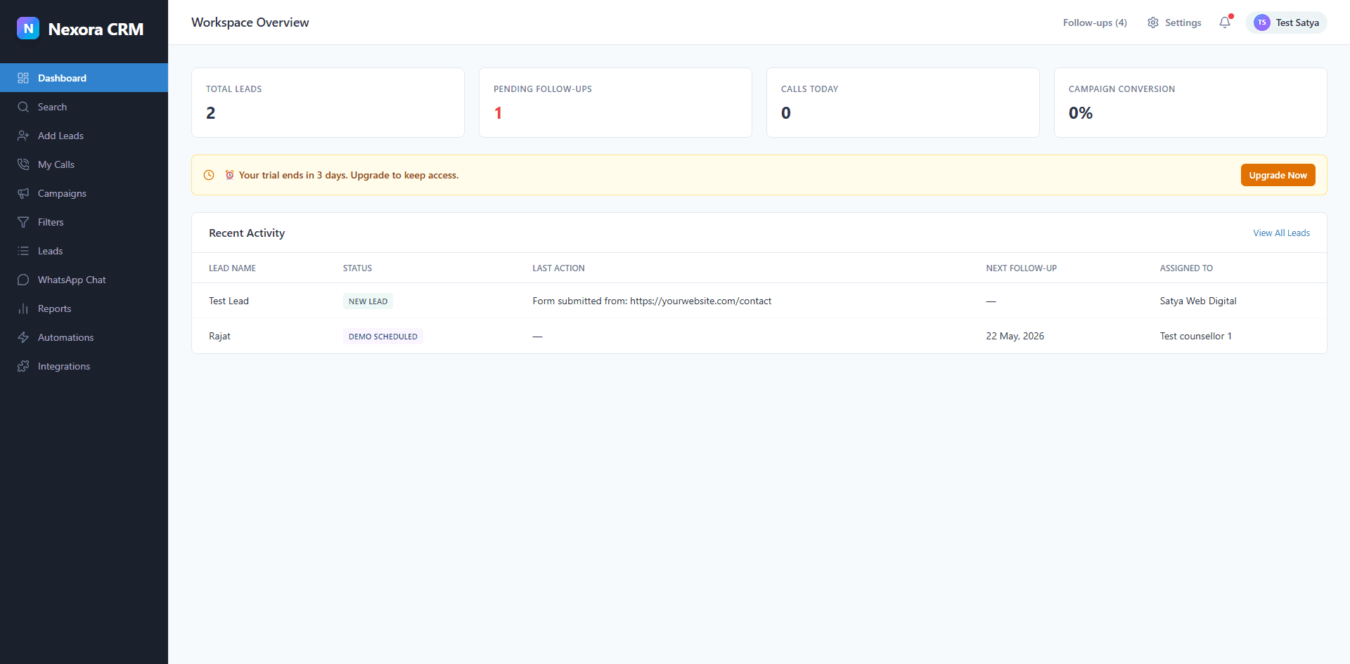 NexoraCRM
